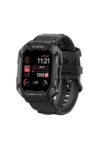 Smartmi Rugged Pro Akıllı Saat Siyah (İthalatçı Garantili)