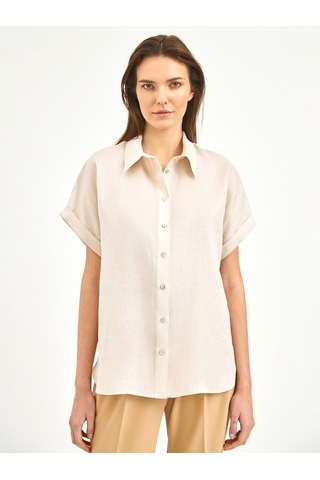 Karaca Kadın Comfort Fıt Gömlek-bej 12.25s.04.029 Bej