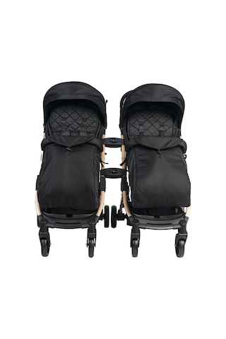 Lorelli Fiorano Kabin Set İkiz Bebek Arabası - Black