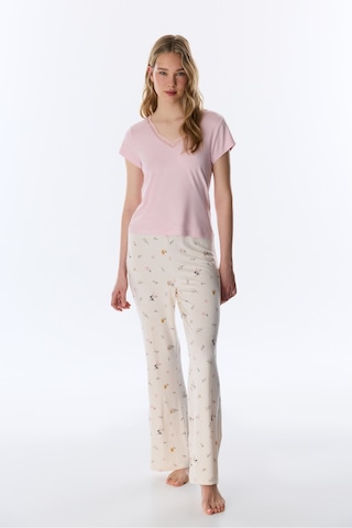 Penti Pembe Margot Solid Tişört Pijama Üstü