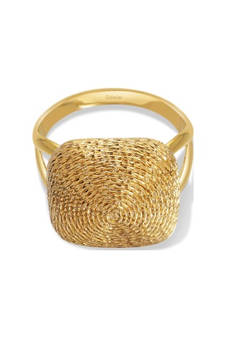 Gülaylar Altın 22 Ayar Sarı Altın Salyangoz Yüzük