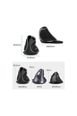 Tongxida M618 Plus 1600 Dpı Kablosuz Ergonomik Mouse M618