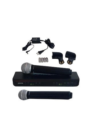 Shure BLX288E/PG58 Çift El Kablosuz Mikrofon Seti