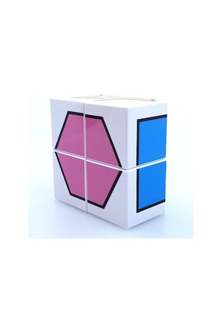 Küpss Manyetik Bloklar Puzzle Şekiller - 4 Küp