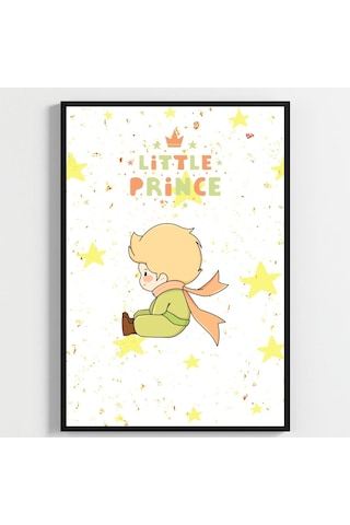 Besay Küçük Prens Bebek Ve Çocuk Odası Duvar Dekorasyonu İkonik Gül Ve Tilki Temalı Çocuk Posteri 3'lü Set A4 Çerçevesiz