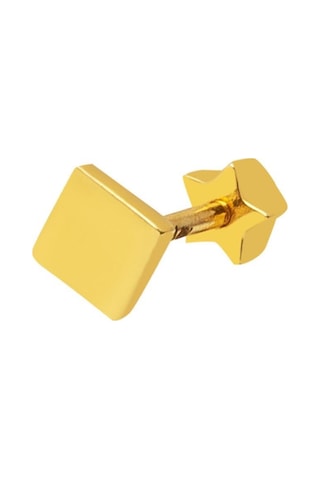 14 Ayar Altın Kare Tragus Küpe Kphsy14k22490