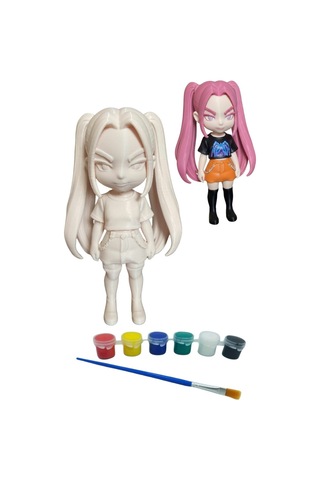 Kpop Figürü 3'lü Set 3d Baskı Boyama Seti