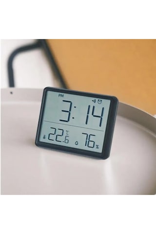 Monozone Pilli Lcd Dijital Ekran Mini Saat 9x7 Cm Alarm Sıcaklık