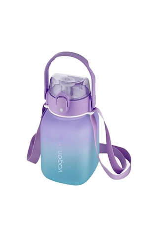 Vagonlife Motivasyon Su Matarası 1100 ML Mor Mavi