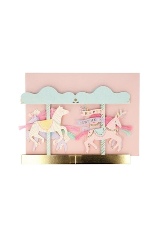 Meri Meri - Carousel Card - Atlı Karınca Tebrik Kartı