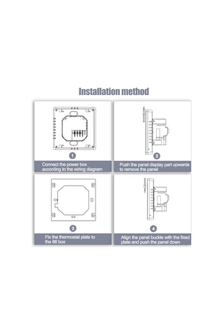 Moveevo Wifi Akıllı Su Isıtma Termostatı - Tuya Uygulaması, Beyaz Işık, Dokunmatik Panel, 3a Yük, 5-90 C Sıcaklık Kontrolü