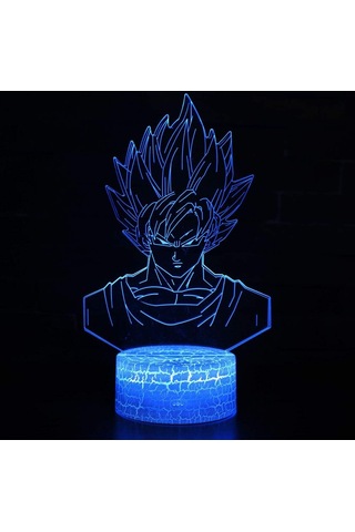 3d Optik İllüzyon Lambası Led Gece Lambası, 7 Renk Dokunmatik Başucu Lambası