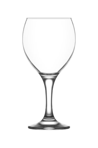 Lav Misket Cam Goblet 6'lı 365 ml Ayaklı (Şarap Kadehi , Kokteyl Bardağı)