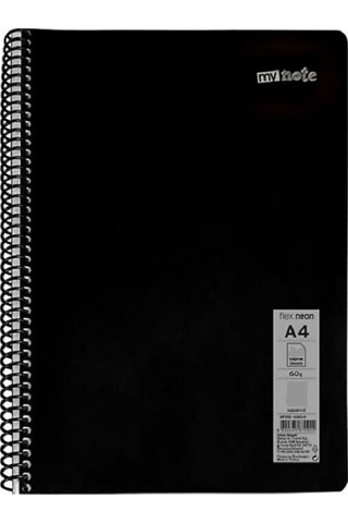 Defter Okul Defteri Spiralli Telli Pp Kapak A4 - 2 Adet Farklı Renklerde - 60 Sayfa Çizgili 2 Adet Çok Renkli