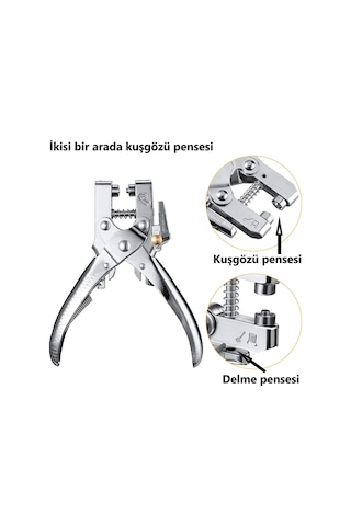 Kuşgözü El Montaj Pensesi ve Delici - 100 adet kuş gözü