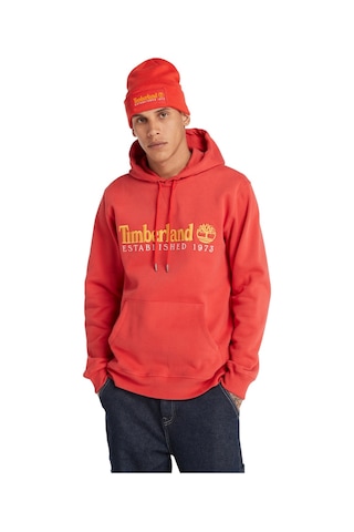 Timberland Ls 50th Anniversary Est. 1973 Erkek Turuncu Kapüşonlu Sweatshirt TB0A6S5WED61 Turuncu