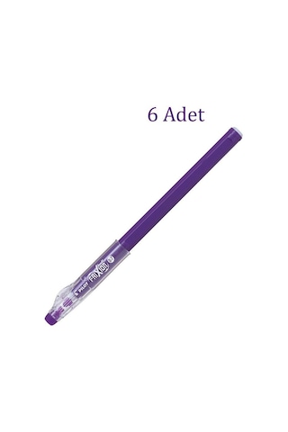 Pilot Frixion Ball Stick Roller Silinebilir Jel Kalem 0.7 mm Mor F12-V 6 Adet
