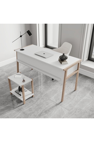 Lagomood Zenith Ofis Takımı Beyaz Meşe