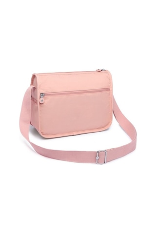 Smart Bags 1128 Krınkle Kumaş Postacı Çantası (Pudra) Pudra