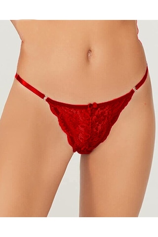 Kadın Dantelli Tanga Ipli String Külot