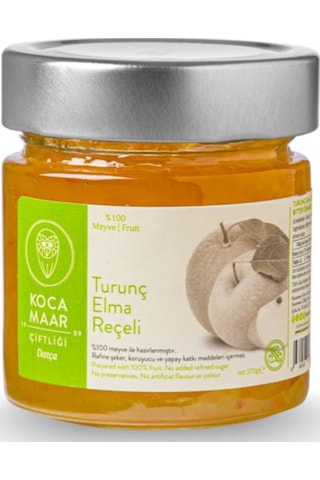 Kocamaar Çiftliği Turunç & Elma Reçeli Rafine Şeker İlavesiz 270 G
