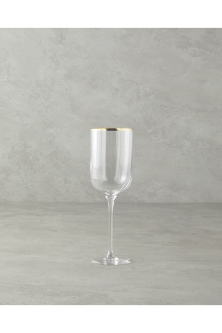 English Home Bridgette Cam 6'lı Kadeh 350 Ml Gold Gold