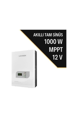 Lexron 1KW 1000 W Watt Mppt 12v Tam Sinus Akıllı İnverter Lexron 1KW 1000 W Watt Mppt 12v Tam Sinus Akıllı İnverter