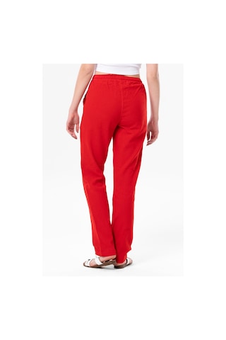 Eliş Şile Bezi Şile Bezi Çift Cepli Unisex Yazlık Pantolon Kırmızı Krmz-kırmızı Kırmızı