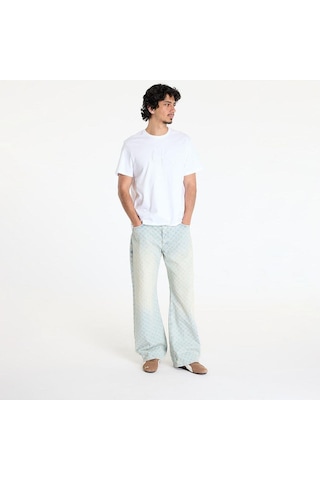 Calvin Klein Erkek Bisiklet Yaka Kısa Kol Slim Fit Ck Yaz Desen Beyaz T-shirt Lv04rc824g-yaa-8517 Beyaz