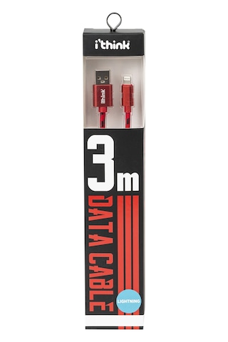 Ithink K30A 3 M Lightning Kablo Kırmızı