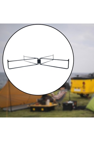 Homyl Katlanabilir Soğutucu Standı Sağlam Stand Rafı Siyah Siyah