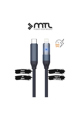 Type-c To Lightning Hızlı Şarj Ve Data Kablosu - 20w Pd Örgülü Mt-a2131