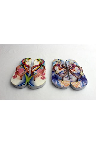 Kaymaz Taban Renkli Havuz,Deniz Kız Çocuk Parmak Arası Terlik-32