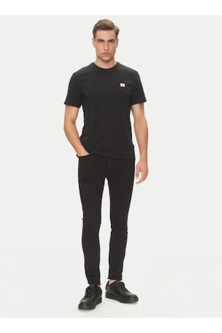Calvin Klein Ss Badge 30s Jersey Classıc Tee-8299 Black