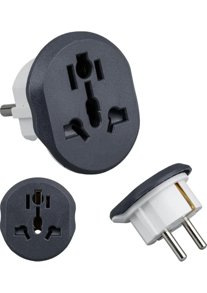 Uluslararası Priz Fiş Adaptör Çevirici 16a 250v Seyahat Fişi Dönüştürücü Adaptörü, Ce Sertifikalı, 200'den Fazla Ülkede Abd/avustralya/uk