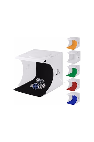 Puluz PU5022 22 x 22 CM Çift Sıra Ledli Portatif Ürün Çekim Çadırı