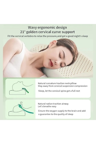 Lateks Yastık Tay Doğal Lateks Yastık Bellek Yetişkin Servikal