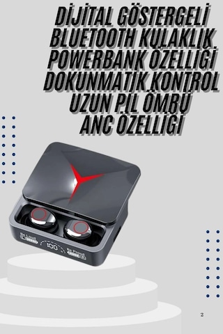 Mey İthalat Kablosuz Bluetooth Kulaklık Powerbank Özellikli Göstergeli Hd Mikrofon Belirtilmemis