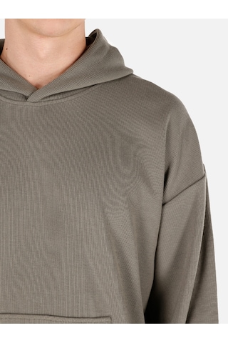 Colin's Colins Normal Kesim Kapüşonlu Cepli Yeşil Erkek Sweatshirt Cl1070051 Haki