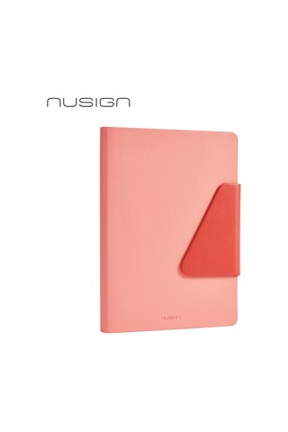 Nusıgn Ens209 A5 Deri Kapaklı Defter 80 G/m² 96 Yaprak Çizgili + Noktalı Pembe