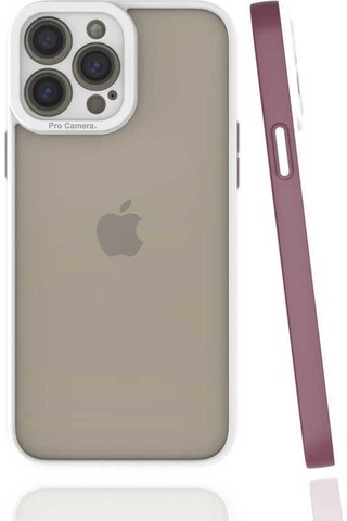 Apple Uyumlu iPhone 13 Pro Max Kılıf Zore Mima Kapak Mürdüm