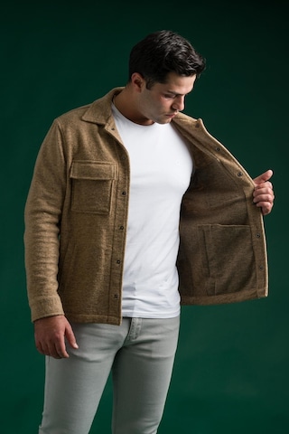 Sir Slimfit Çıtçıt Kapamalı Yan Ve Kapak Cepli Astarsız Yakalı Kırçıllı Spor Kısa Ceket 001