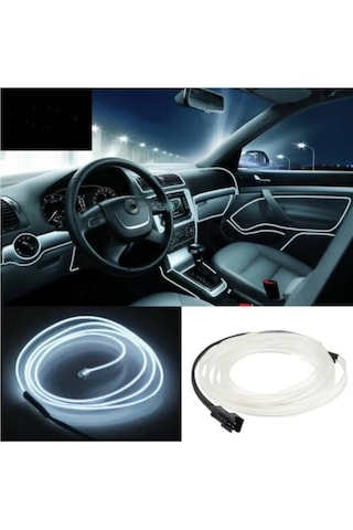 Neon Ip Beyaz Renk 5 Metre Torpido Şerit Led
