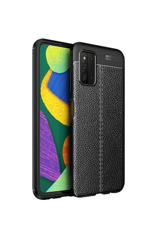 Galaxy A03s Kılıf Zore Niss Silikon Kapak Siyah