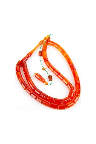 Kadim Katalin 45li Büyük Boy Kesme Kesim 9.5x13mm Tesbih Turuncu