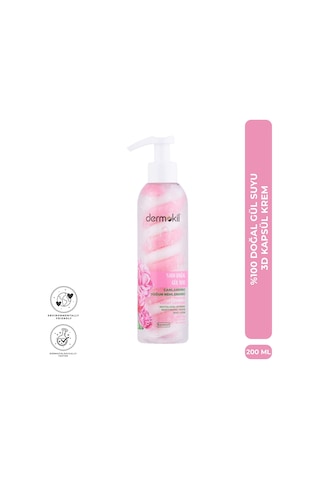 Dermokil %100 Doğal Gül Suyu Canlandırıcı Yoğun Nemlendirici Twister Vücut Losyonu 200 Ml
