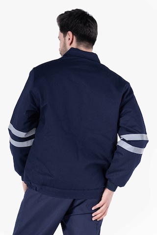 İş Montu 3 Cm Reflektörlü Kapitoneli Lacivert