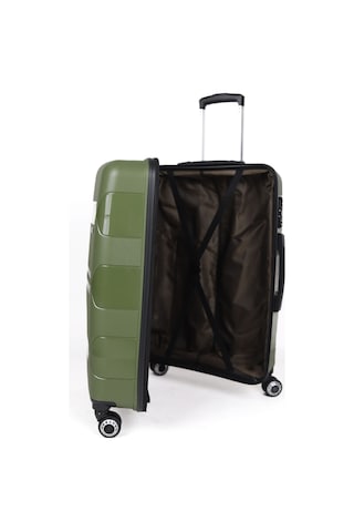 Hotowa Gold Pp Valiz 8011 Haki Yeşil Tsa Kilitli Büyük Boy