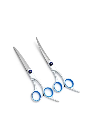 Ximistore9 7 Parça 6 İnç Evcil Hayvan Grooming Makas Seti - Düz, Yukarı Ve Aşağı Eğik Kesici Araçlar