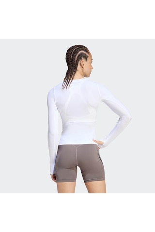 Adidas Primelift Essentials Workout Beyaz Kadın Uzun Kollu T-shirt Kd2211 Beyaz